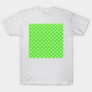 Green Mermaid Tail Pattern Digital Art | Melanie Jensen Illustrations T-Shirt